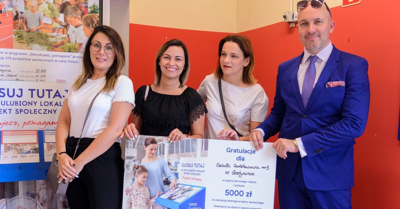 Zastrzyk gotówki od Tesco. SP3 wygrała grant w wysokości 5 tys. złotych [ZDJĘCIA]