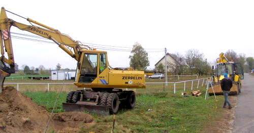 Trwa budowa kanalizacji w Zaborowie Starym [ZDJĘCIA]