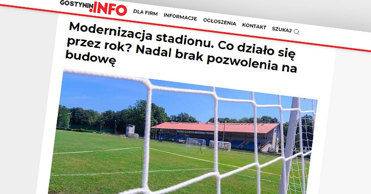 Oświadczenie dotyczące artykułu: Modernizacja stadionu...