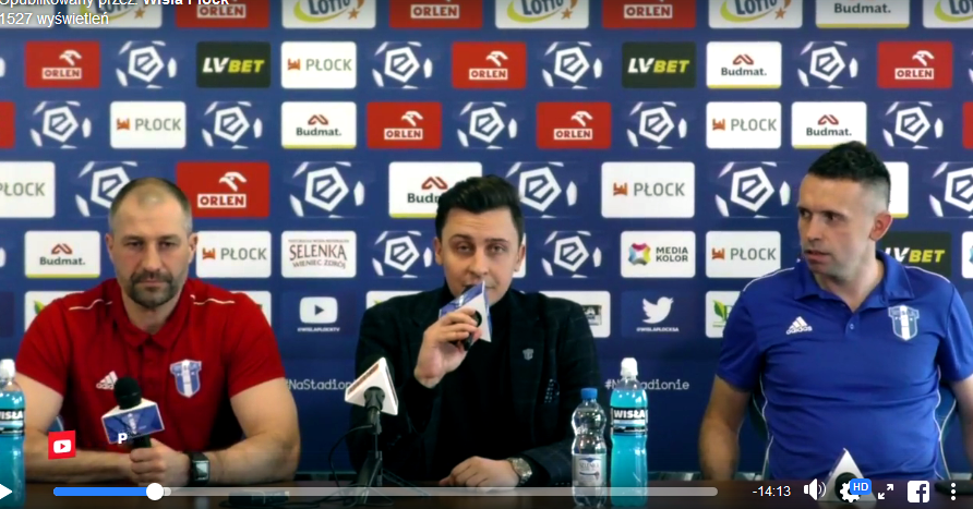 Trener Wisły Płock: głównym celem jest zagwarantowanie Ekstraklasy dla Płocka