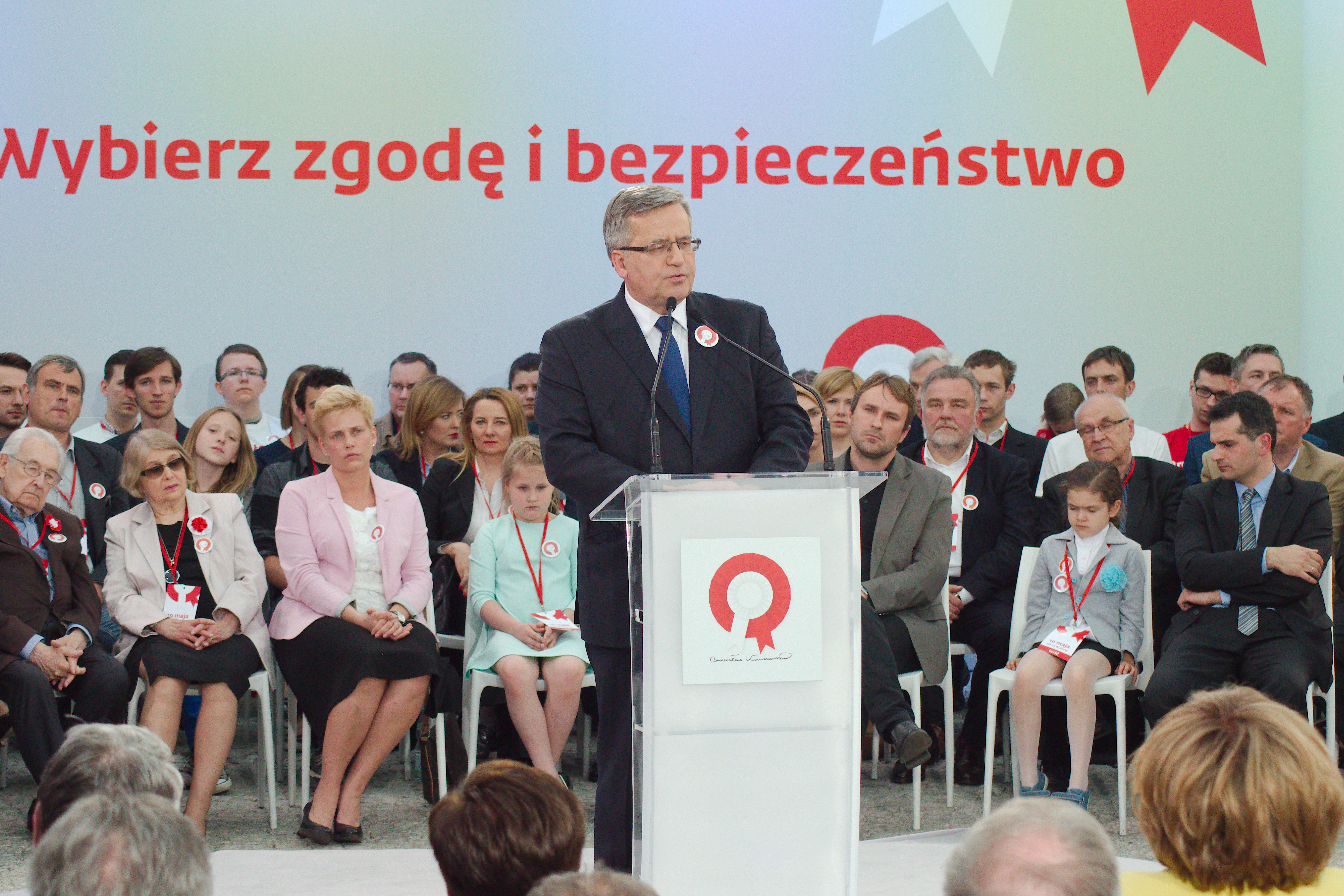 Maraton poparcia Bronisława Komorowskiego - Konwencja w Warszawie