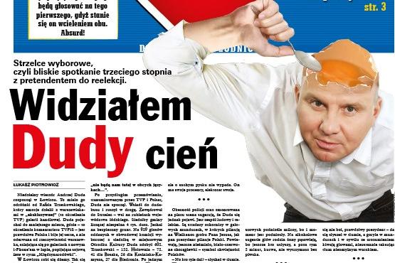 Duda w Strzelcach k. Gostynina. Temat trafił na okładkę ogólnopolskiego tygodnika