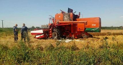 Kombajn Stanął W Ogniu [zdjęcia]