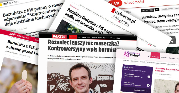 O burmistrzu Kalinowskim tym razem napisał FAKT. Gostynin coraz bardziej sławny