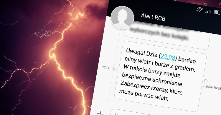 Burze z gradem. Alert RCB dla Gostynina