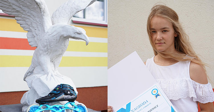 Nagroda dla zawodniczki Klaudii Tyszkiewicz i trenera / zawodnika Łukasza Flejszera [ZDJĘCIA]