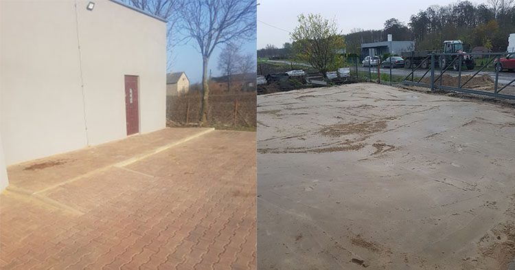 Kostka Brukowa Przed Budynkiem...