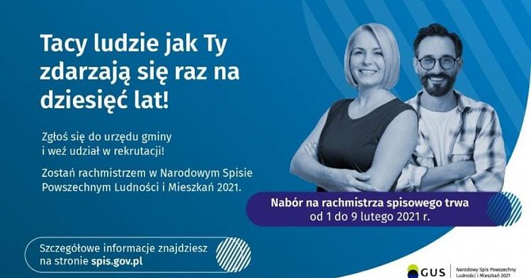 Spis powszechny NSP 2021 - nabór kandydatów na rachmistrzów spisowych