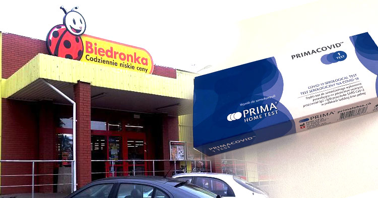 Biedronka wprowadza do sprzedaży testy na obecność przeciwciał Covid-19