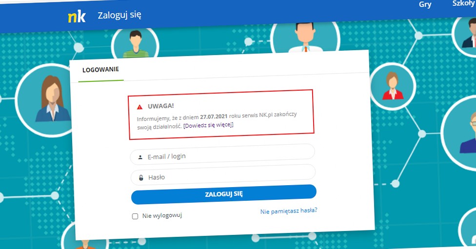 Korzystaliście z portalu Nasza Klasa? W lipcu kończy swoją działalność