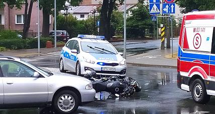 Wypadek Na Rondzie Koło Netto. ...
