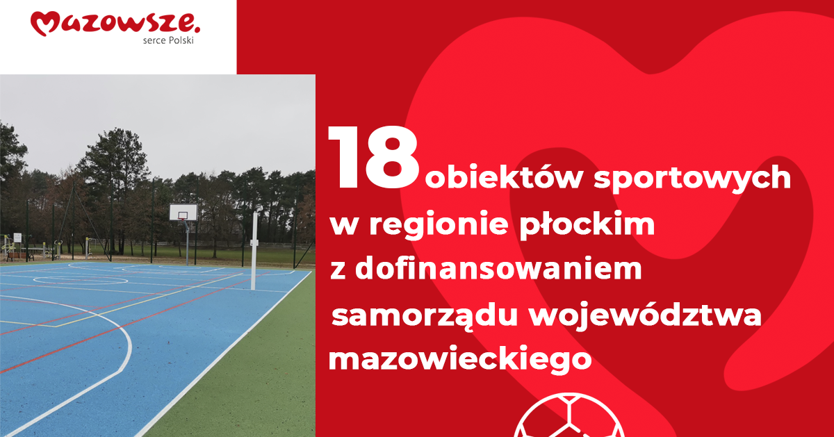 4 obiekty sportowe w powiecie gostynińskim ze wsparciem władz Mazowsza