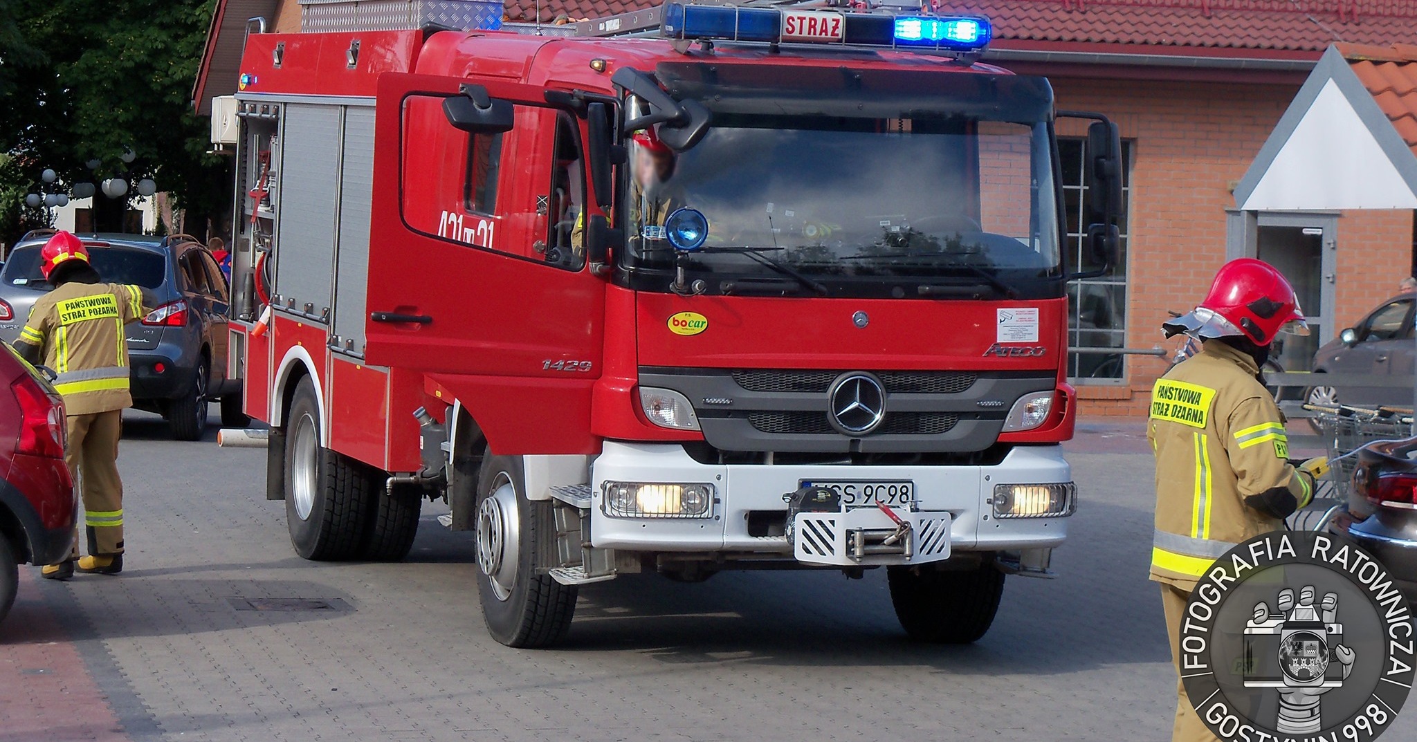 Wyciek gazu LPG przy NETTO [ZDJĘCIA]