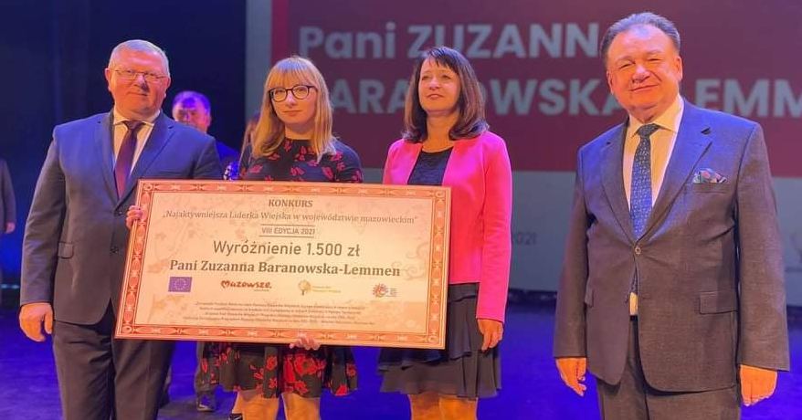 Zuzanna Baranowska-Lemmen wyróżniona przez Marszałka Województwa Mazowieckiego [ZDJĘCIA]