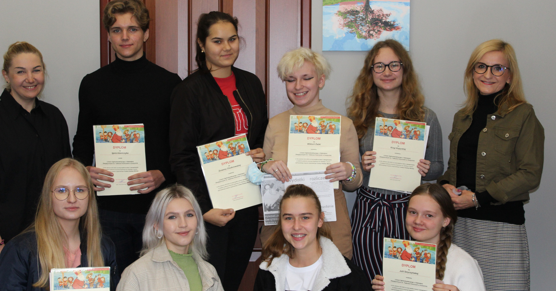 Licealiści ze Stypendiami św. Mikołaja