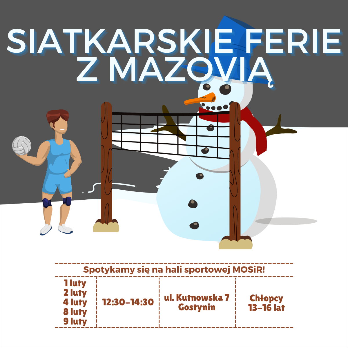 Nie masz pomysłu na ferie? KS Mazovia Gostynin zaprasza na treningi