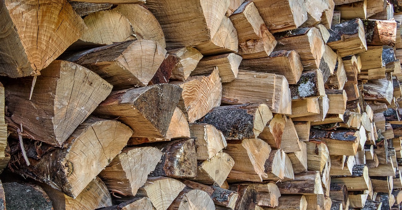 Pijany kierowca ukrył się przed policjantami za składowiskiem drewna na opał