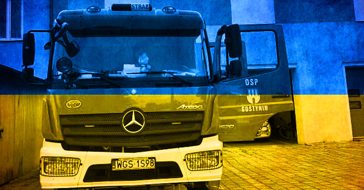 OSP Gostynin organizuje zbiórkę dla uchodźców z Ukrainy