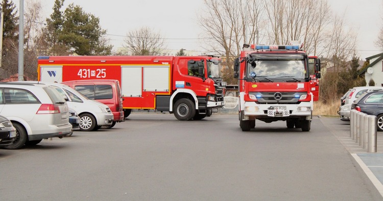 Alarm przeciwpożarowy w Kauflandzie