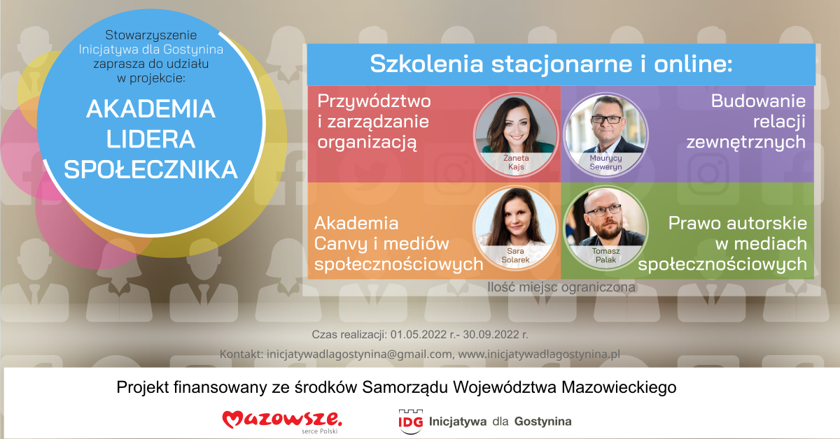 Trwają zapisy do Akademii Lidera Społecznika