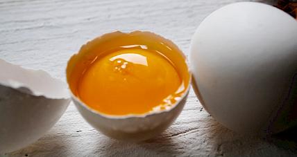 Kalorie W żółtku Na Tle In...