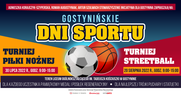 Uwaga Sportowcy. Ruszyły zapisy do Gostynińskich Dni Sportu