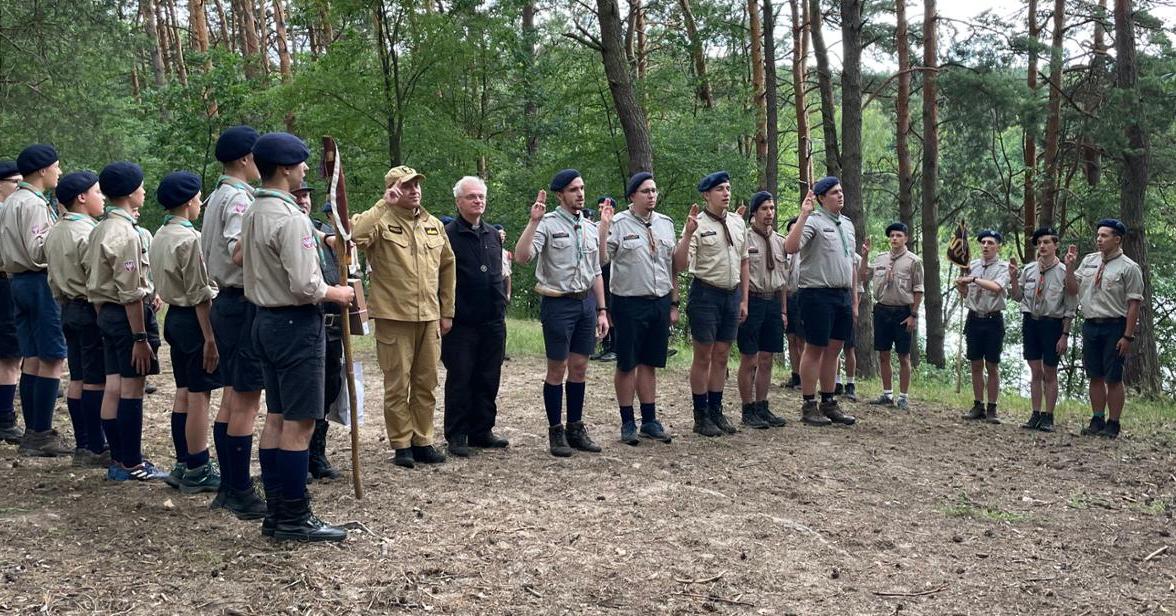 Wizytacja obozów harcerskich w powiecie gostynińskim