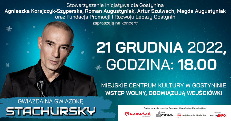 Nie ma już wejściówek na koncert Stachurskiego. Rozeszły się w kilka godzin