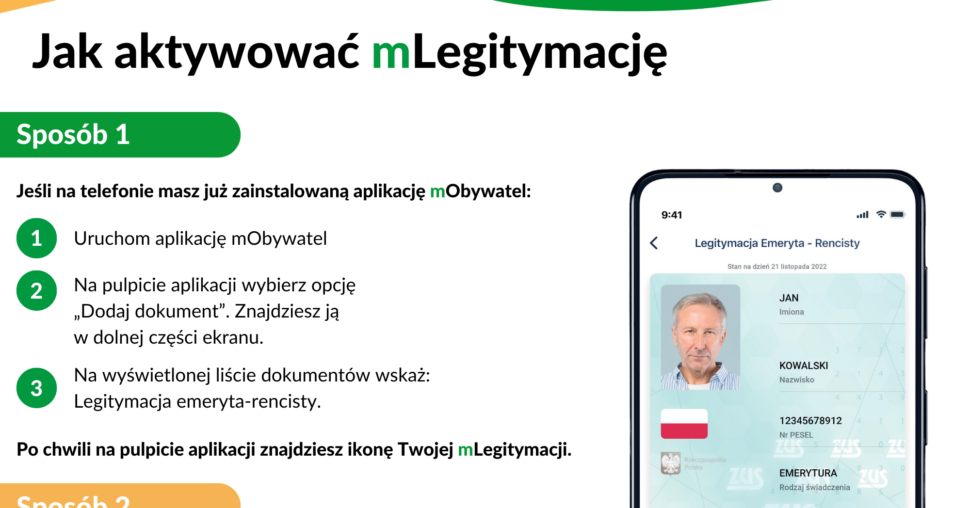 Legitymacja ZUS w telefonie