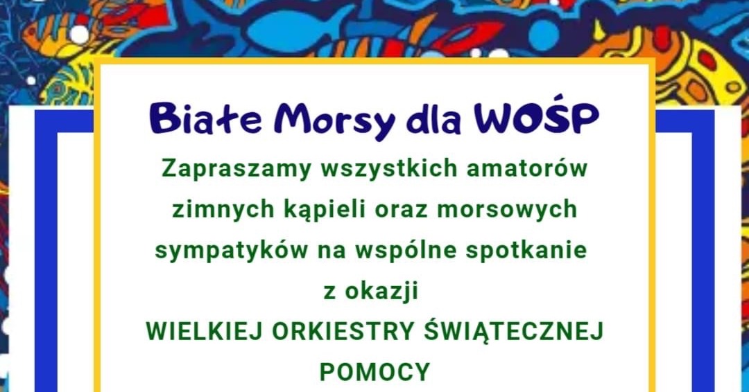 Białe Morsy zapraszają na sobotnie morsowanie