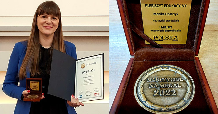 Nauczyciel na medal. Monika Opatrzyk z Przedszkola nr 2 laureatką Plebiscytu Edukacyjnego [ZDJĘCIA]