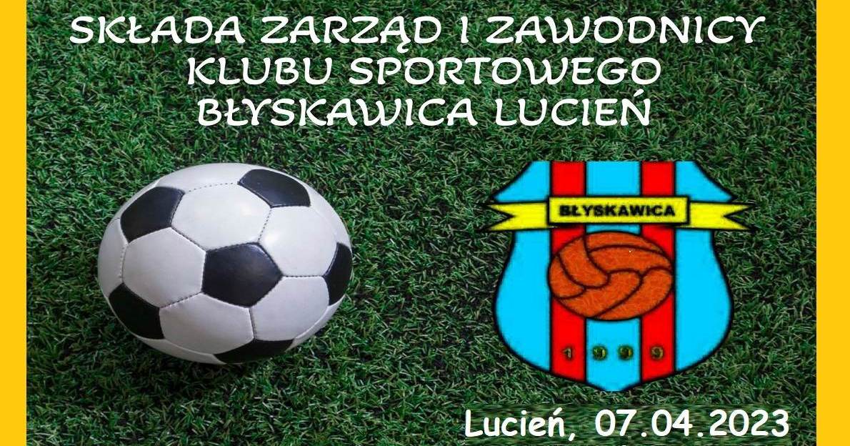 Podziękowania od klubu Błyskawica Lucień