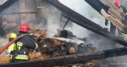 Pożar Budynku Gospodarczego ...