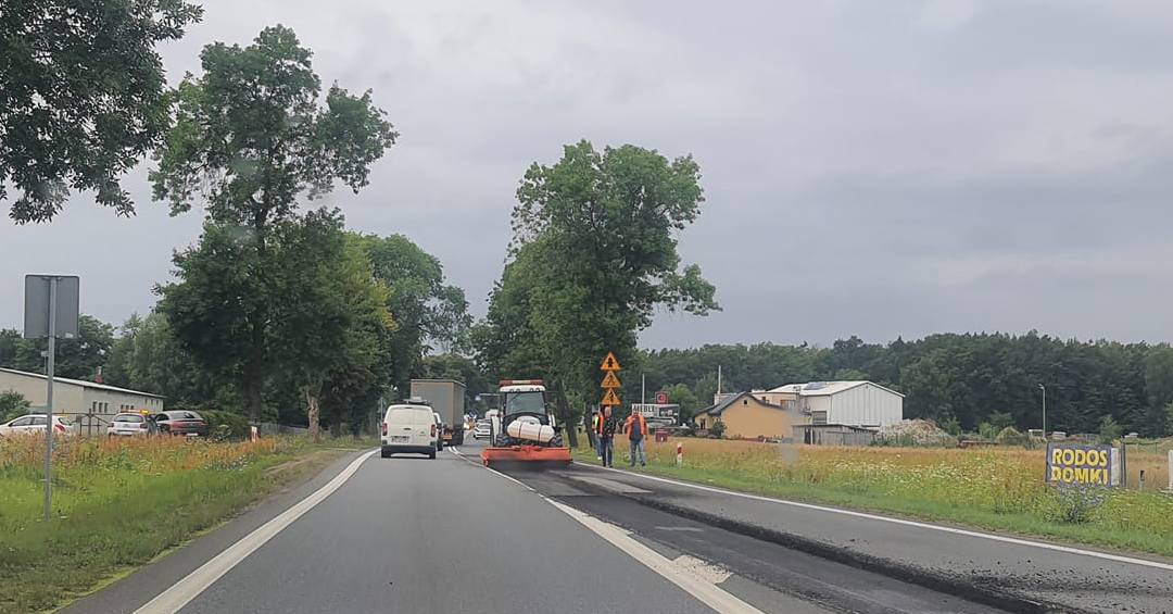 Utrudnienia w ruchu w okolicach Woli Łąckiej