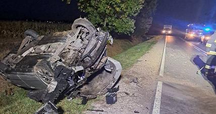 Sanniki: Osobówka Wjechała D...