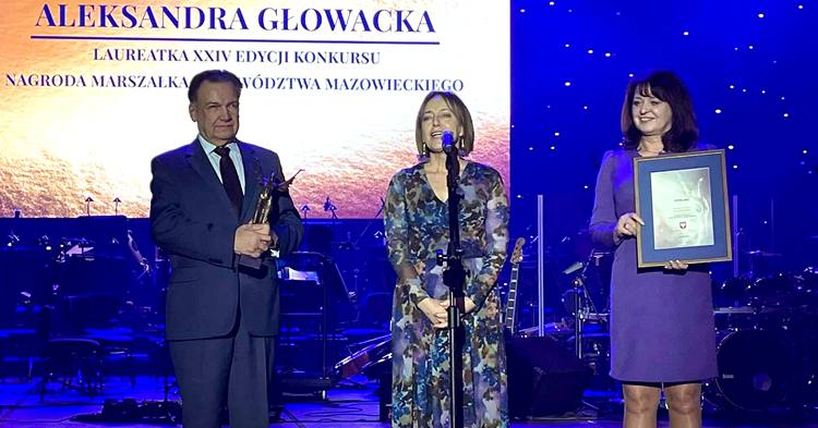 Aleksandra Głowacka z Sannik uhonorowana nagrodą Marszałka