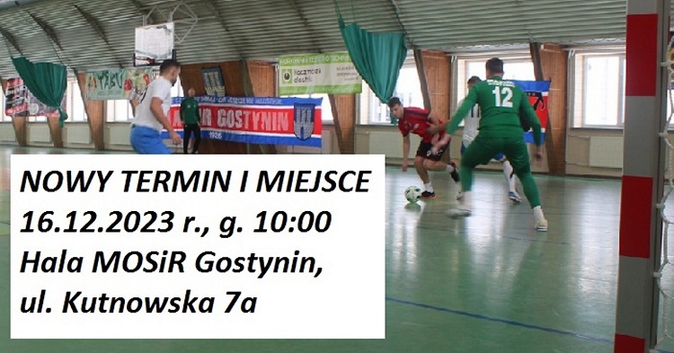 Nowy termin i miejsce rozegrania Zimowego Turnieju Towarzyskiego