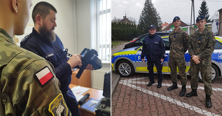 Wspólny patrol gostynińskich policjantów z uczniami klasy mundurowej LO PUL z Płocka [ZDJĘCIA]