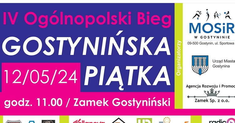 Już w niedzielę bieg "Gostynińska piątka"