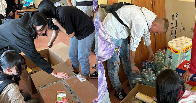 Uczniowie GCE jednoczą się w pomocy powodzianom [ZDJĘCIA]