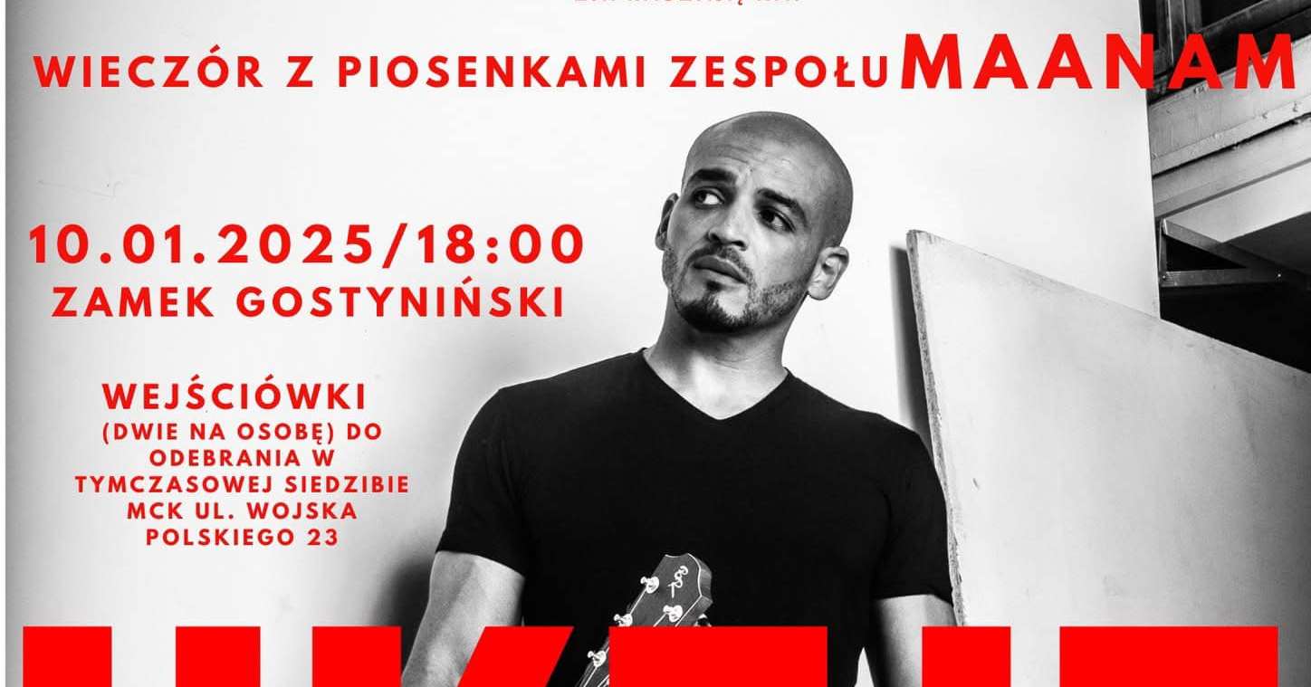 Hity Maanamu w wykonaniu zwycięzcy programu The Voice of Poland. Zdobądź wejściówki na koncert