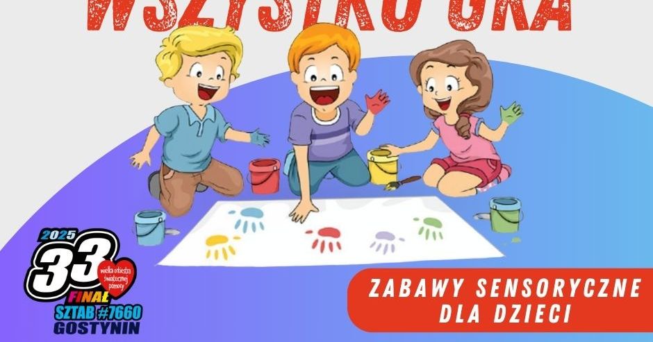 Sensoryczna uczta dla najmłodszych w Gostyninie – „Sensorycznie wszystko gra” dla WOŚP