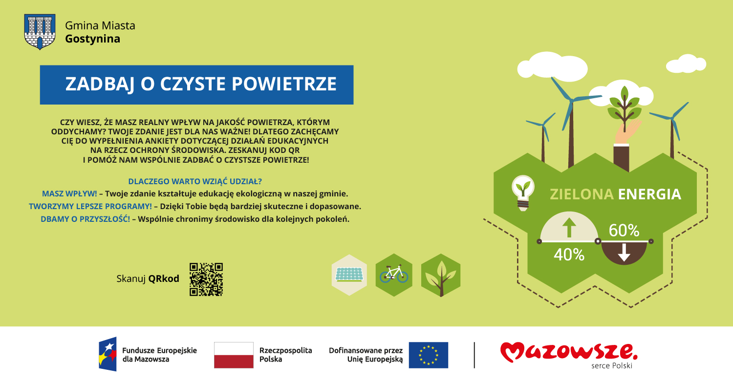 Badanie potrzeb edukacyjnych mieszkańców w zakresie poprawy jakości powietrza