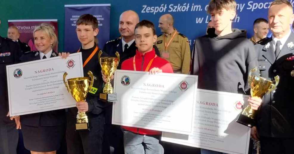 Jakub Jaworski z Sannik wicemistrzem Mazowsza wiedzy pożarniczej [ZDJĘCIA]