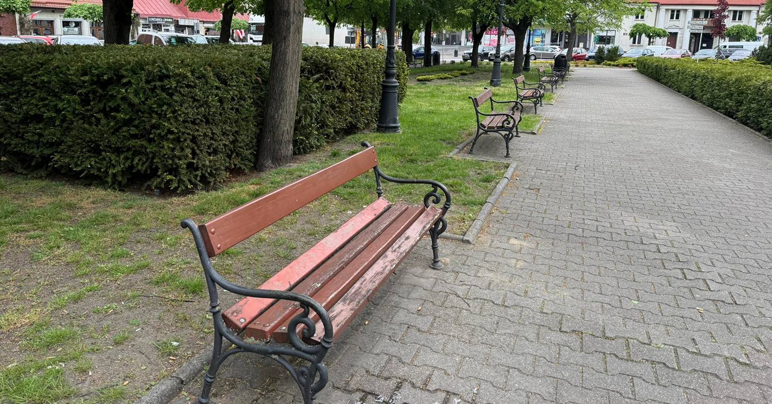 Gostynin zyska nowe ławki i zielone nasadzenia