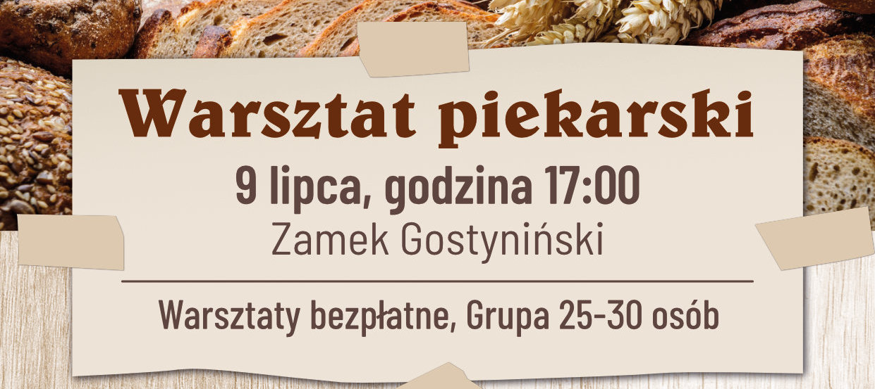 Wakacyjne warsztaty w Zamku Gostynińskim