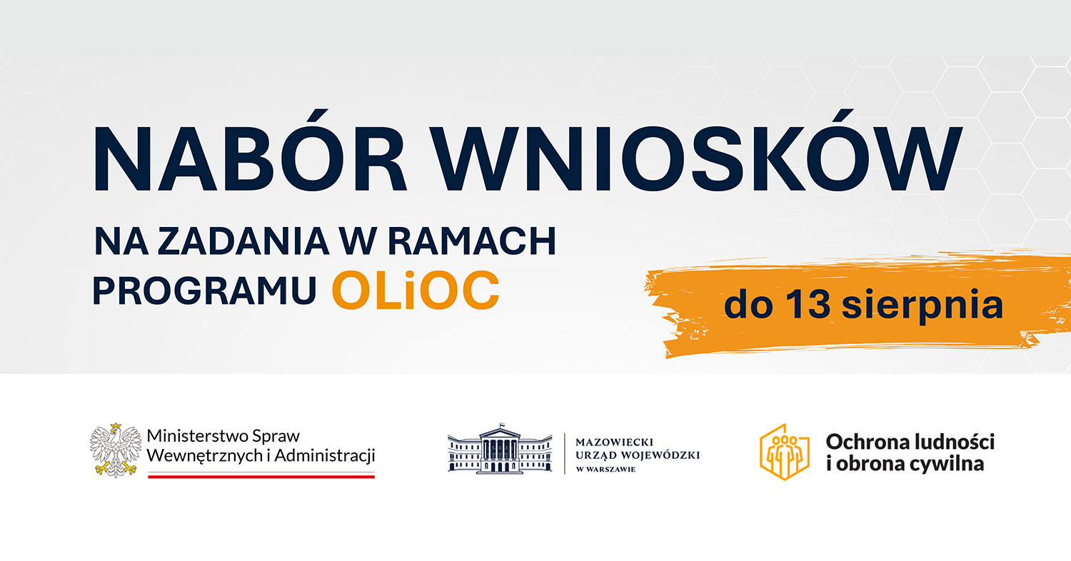 OLiOC - ruszy nabór wniosków w województwie mazowieckim