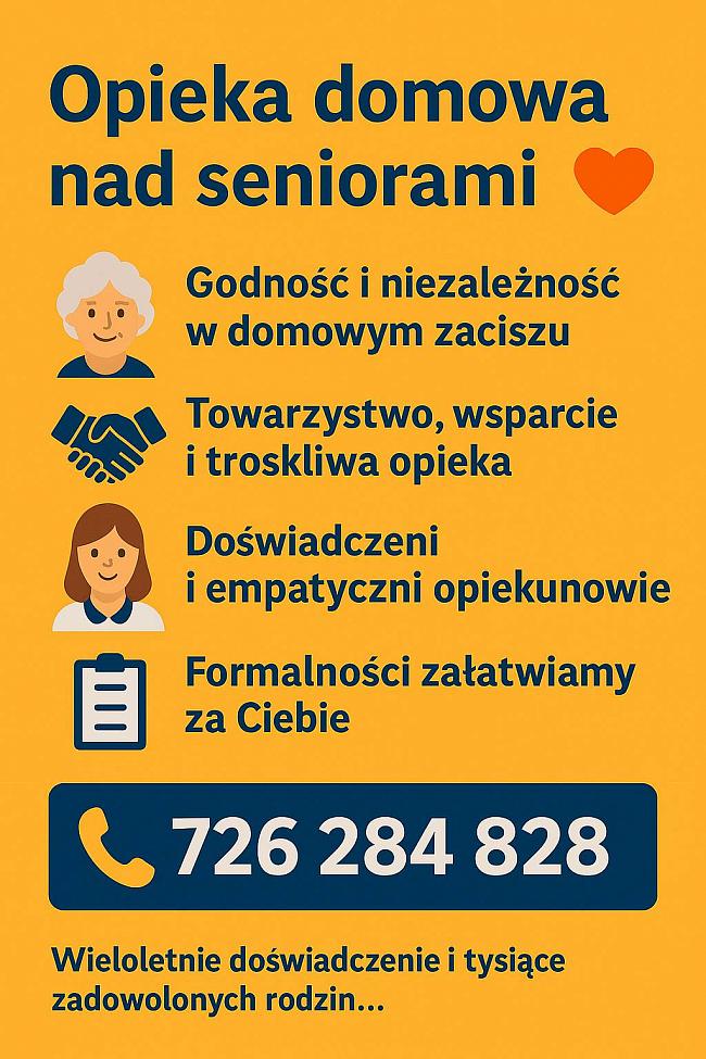 Opieka domowa nad seniorami Gostynin Całodobowo