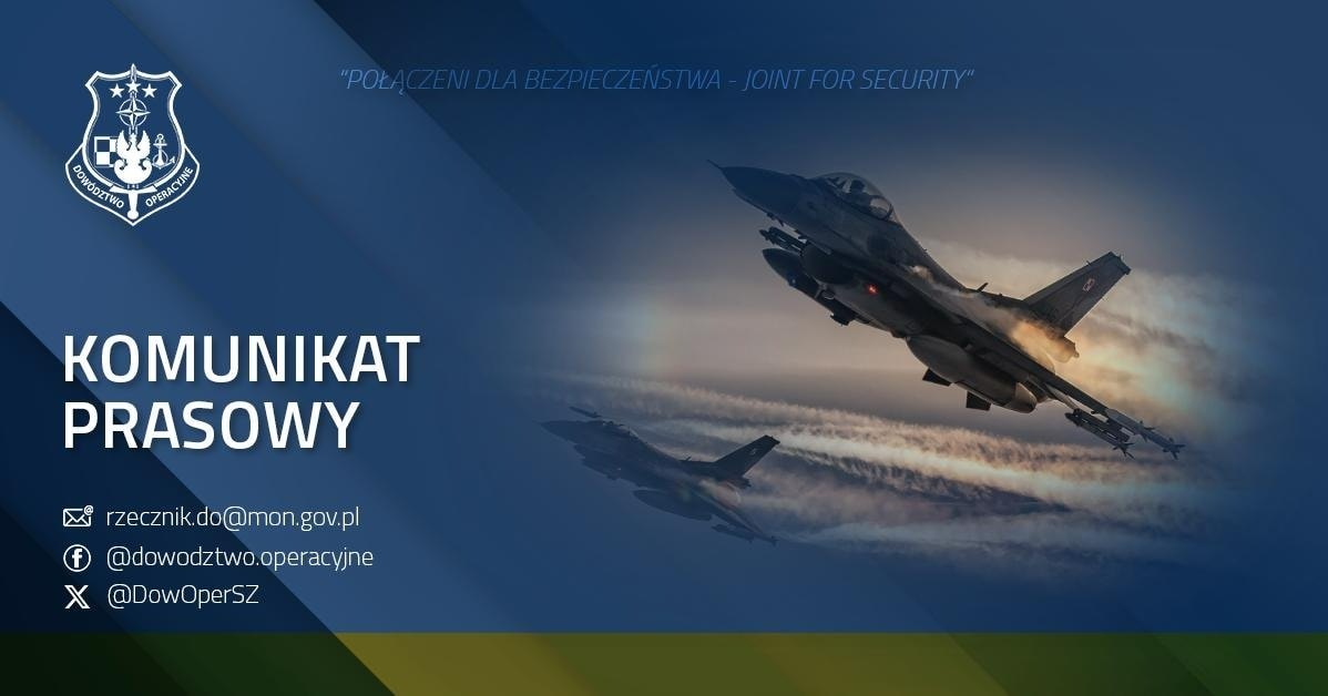 PILNE: Polska przestrzeń powietrzna została naruszona. Trwają poszukiwania zestrzelonych dronów