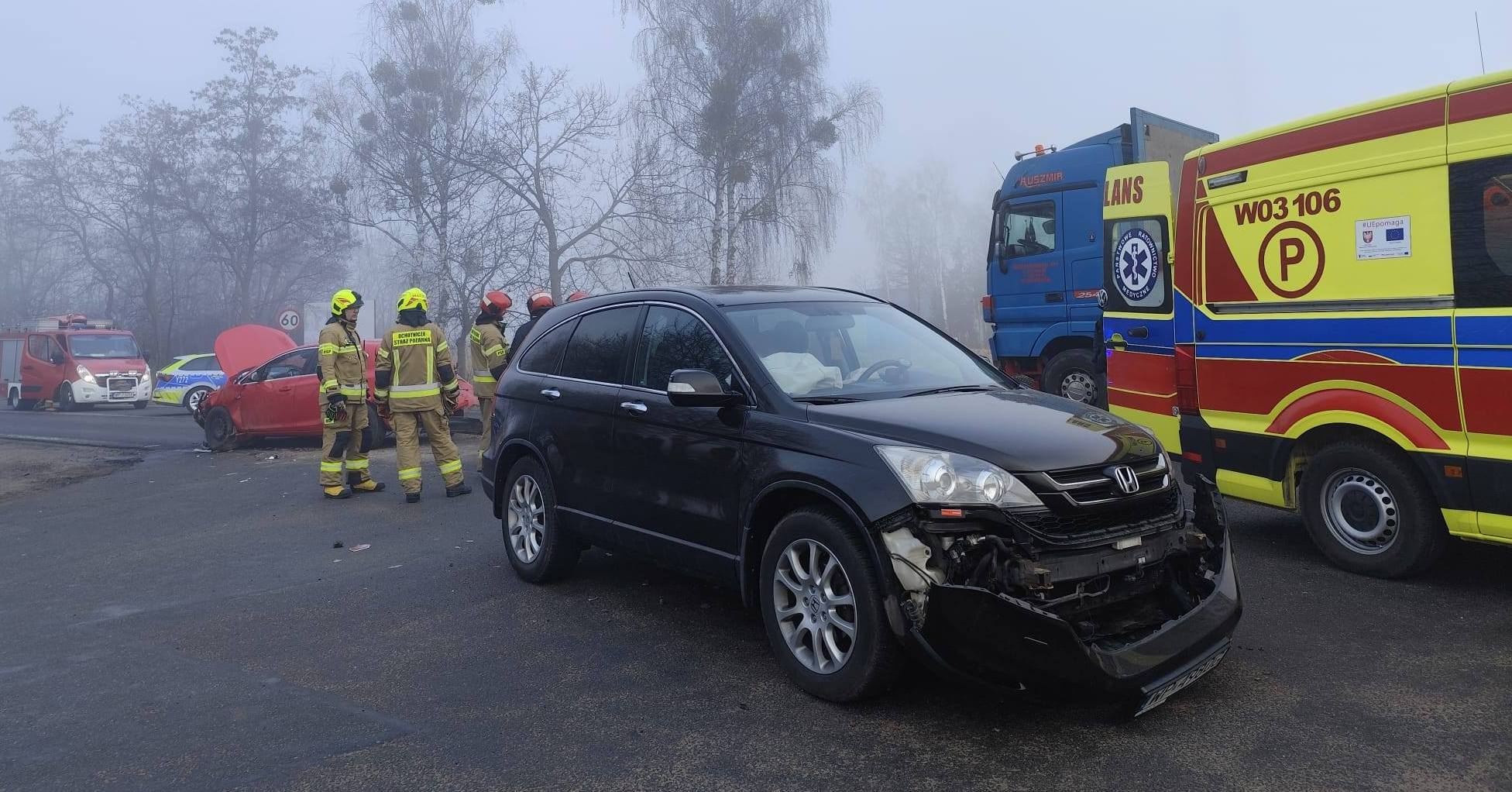 Wypadek w Cekanowie. DK62 jest zablokowana [ZDJECIA]